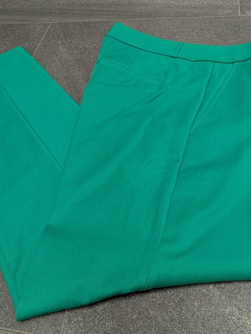 Banana Republic Straight-Leg Pants in Green.